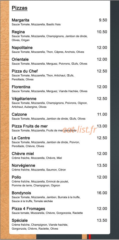 Le Centre — carte page 1