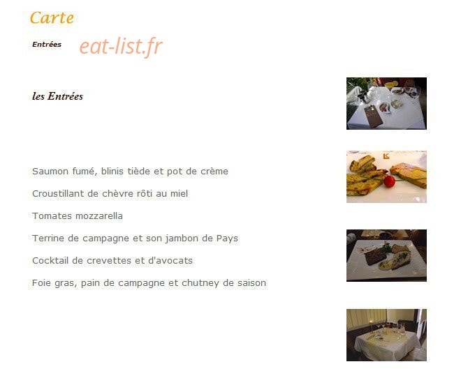 Le Chêne — carte page 1