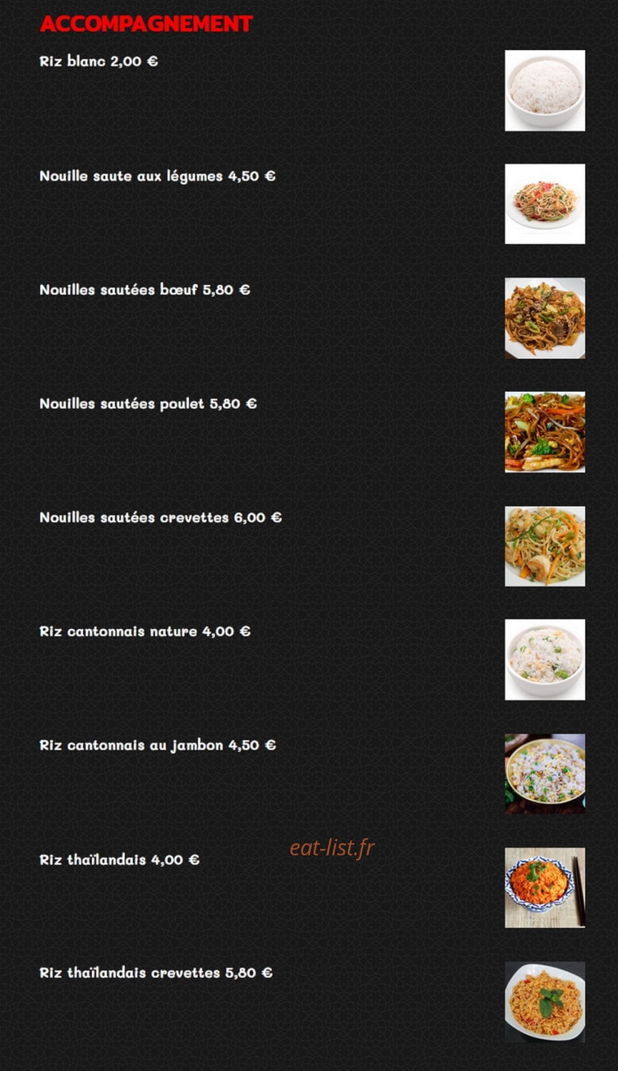 Plancha grill — carte page 8