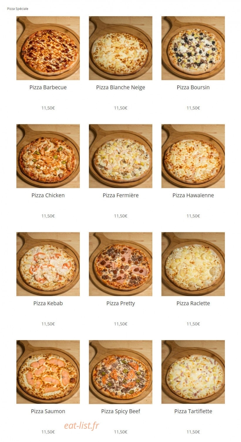Pretty Pizza — carte page 3