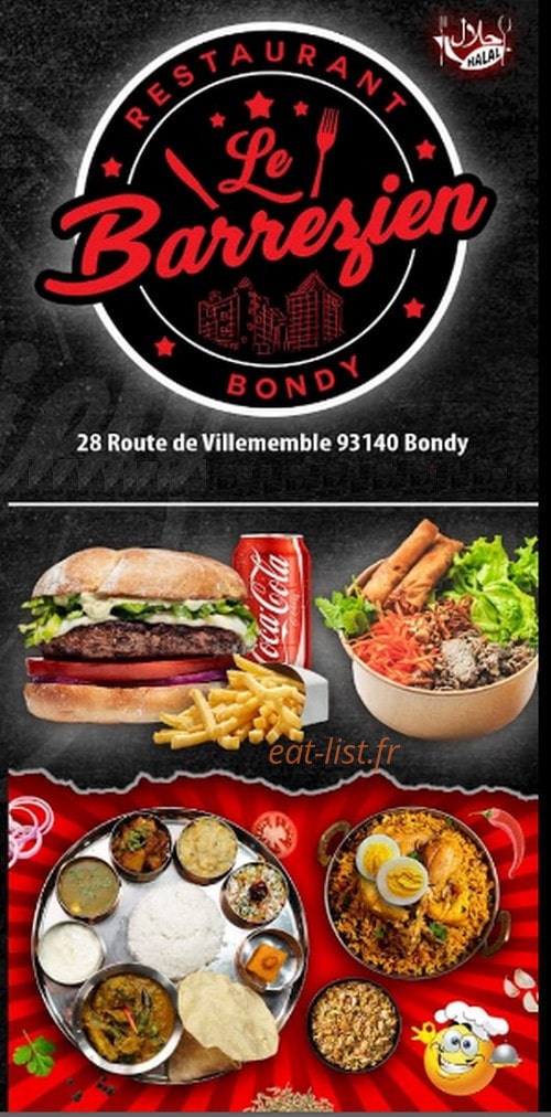 Restaurant Indien — carte page 1