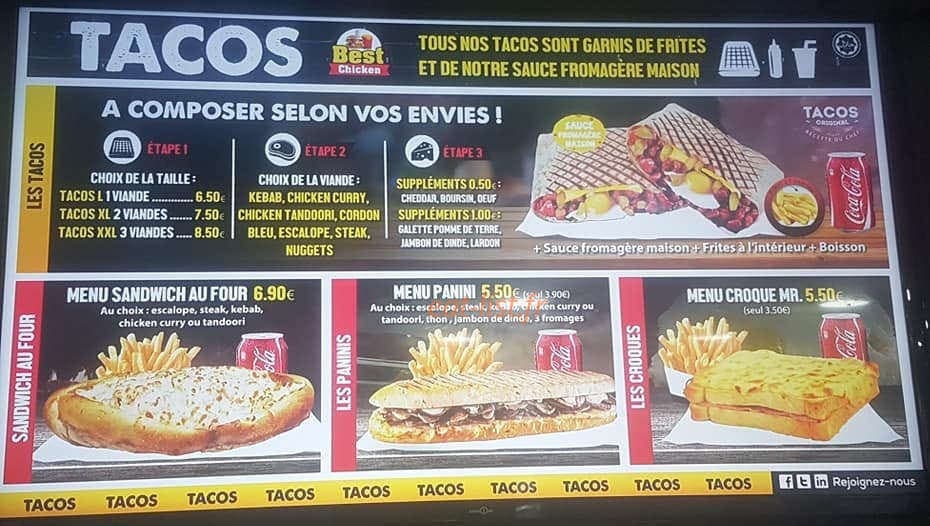 Restaurant quartz — carte page 2