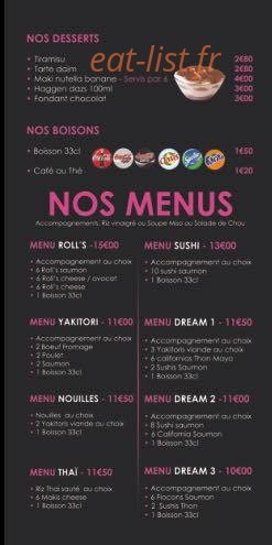 Sushi Dream — carte page 5