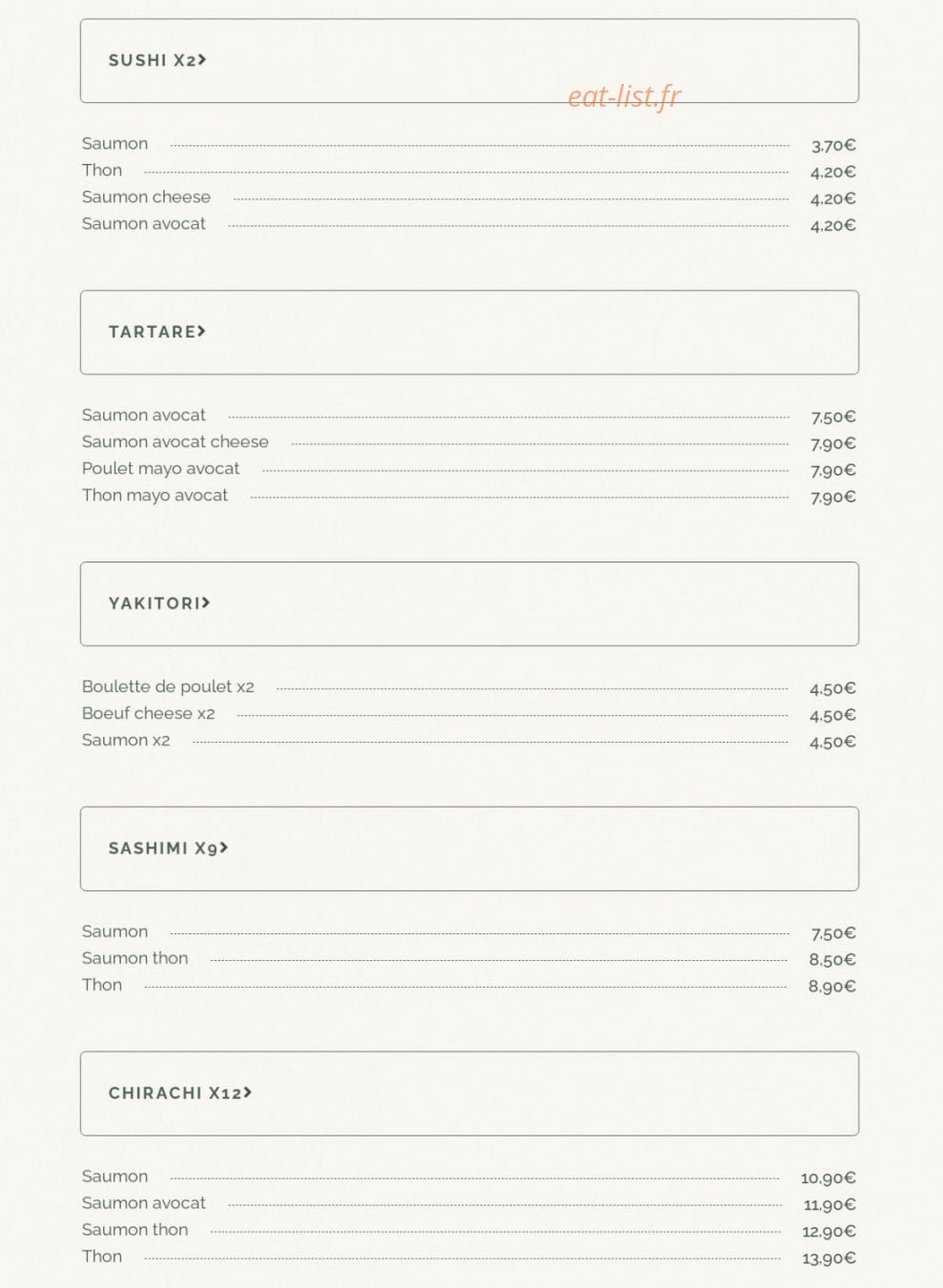 The Place — carte page 5