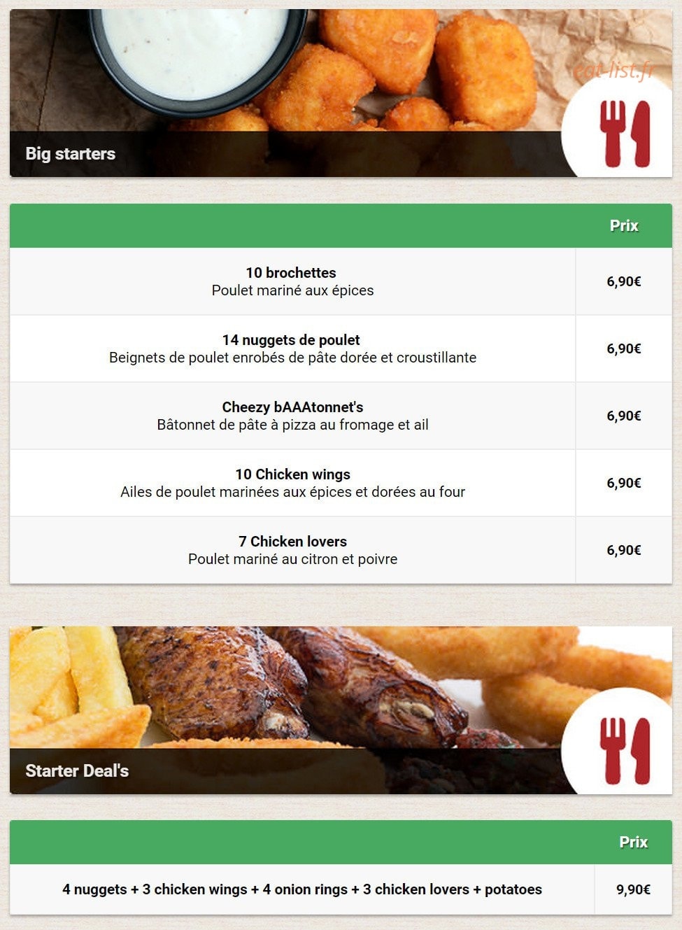 Allo-Pizza — carte page 11