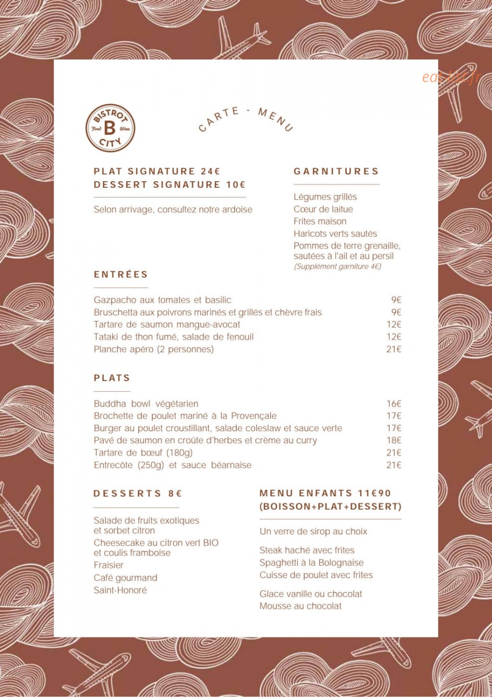 Bistrot City Le Bourget — carte page 3