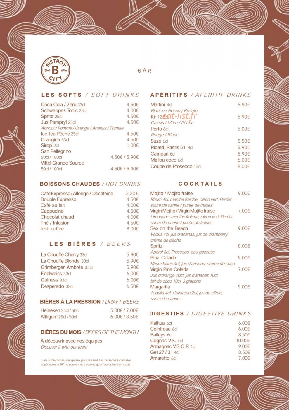 Bistrot City Le Bourget — carte page 5