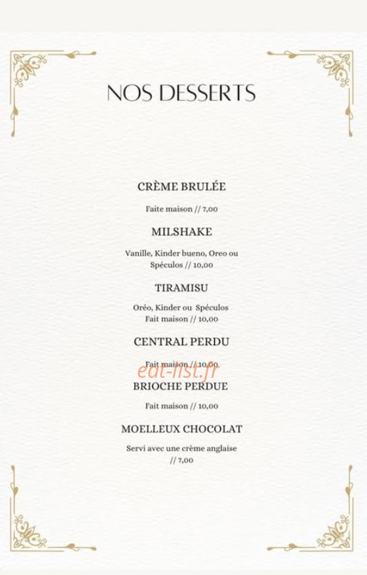 Central Coffee — carte page 7