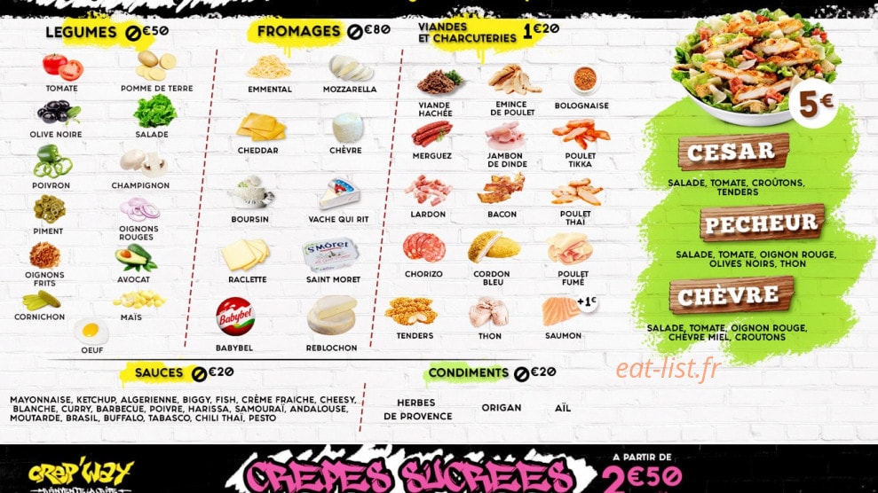Crep'way — carte page 3