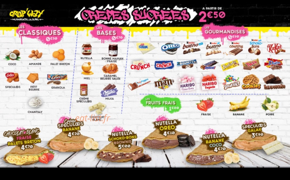 Crep'way — carte page 2