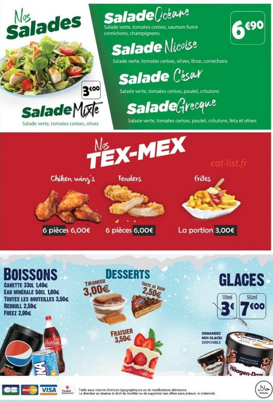 Delice Pizza — carte page 3