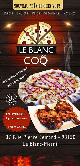Le Blanc Coq — carte page 1