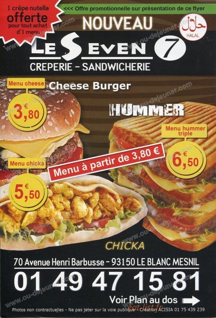 Le Seven — carte page 1