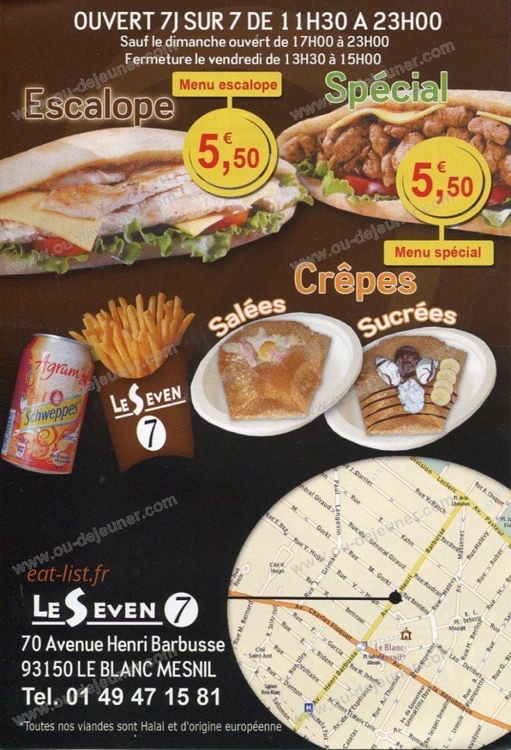Le Seven — carte page 2