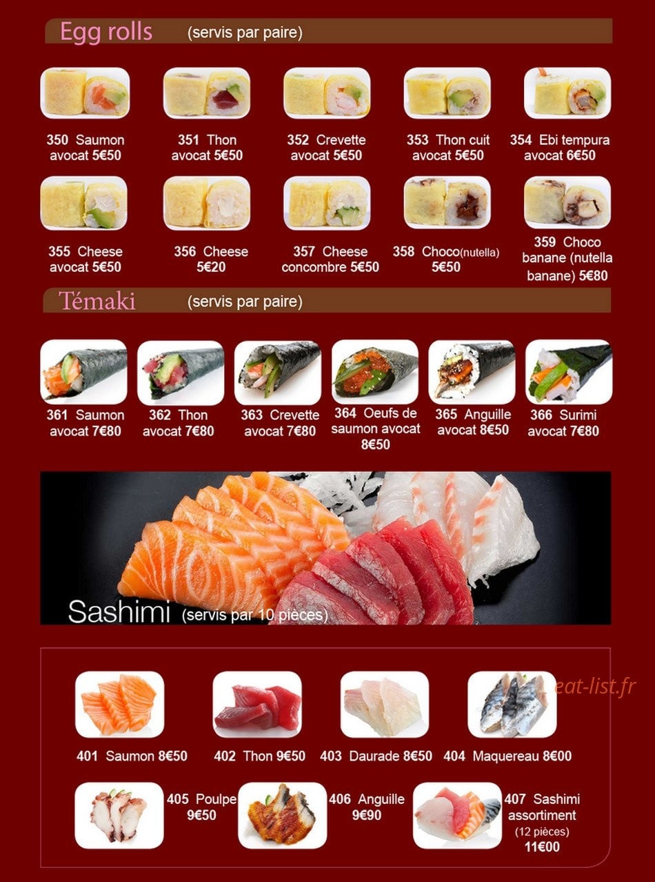 Sushi Royal — carte page 5