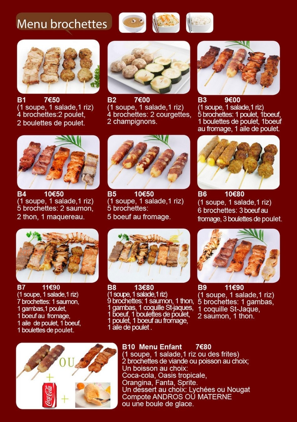 Sushi Royal — carte page 9