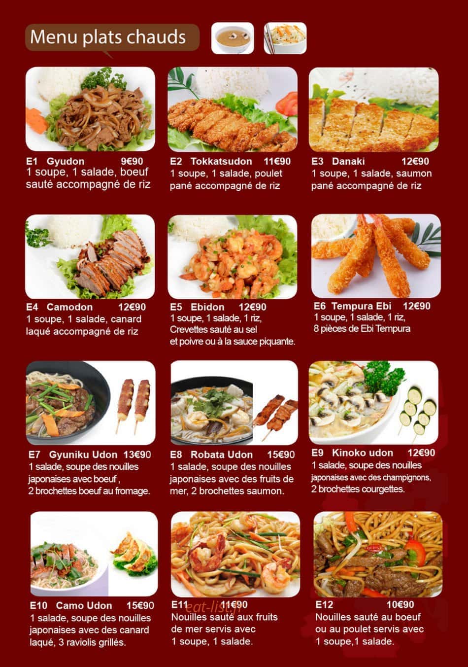 Sushi Royal — carte page 10
