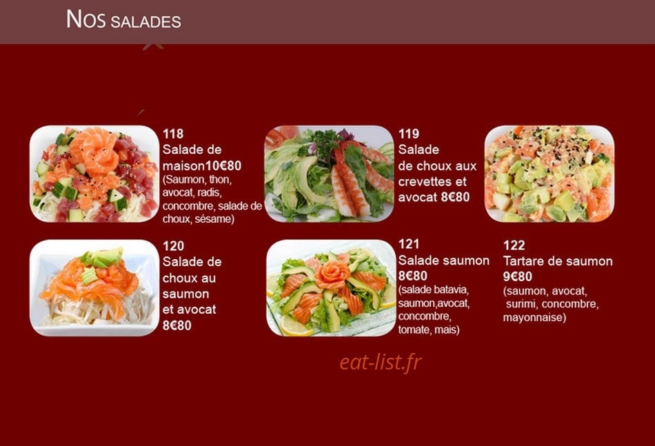 Sushi Royal — carte page 2