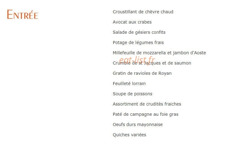 Café des arts — carte page 2
