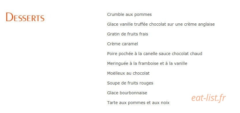 Café des arts — carte page 4