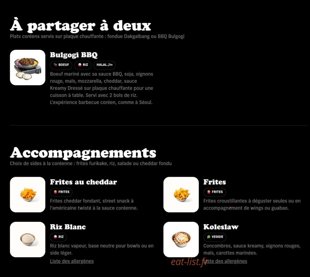 Chikin Bang — carte page 6
