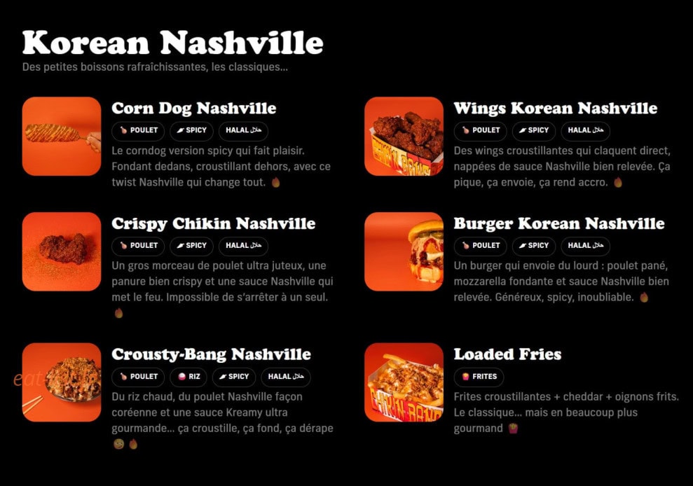 Chikin Bang — carte page 1