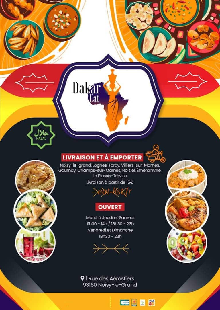 Dakar eat — carte page 1