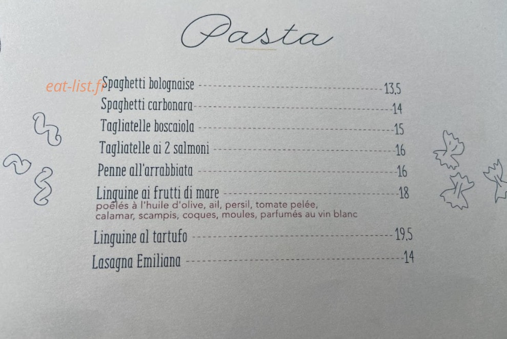 Gioia cucina — carte page 2