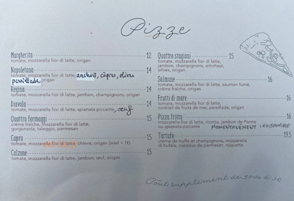 Gioia cucina — carte page 1