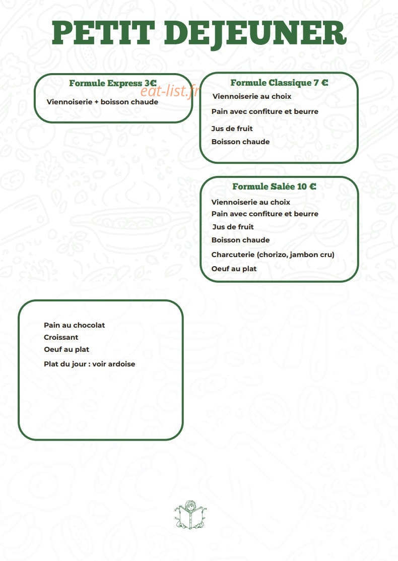 La Canteen — carte page 3