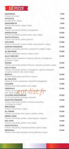 La Casa — carte page 3