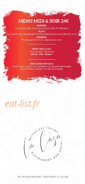 La Casa — carte page 6