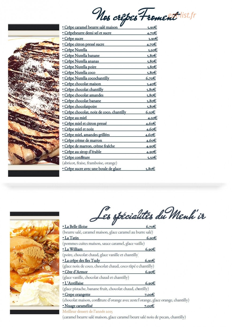 Le menhir — carte page 5