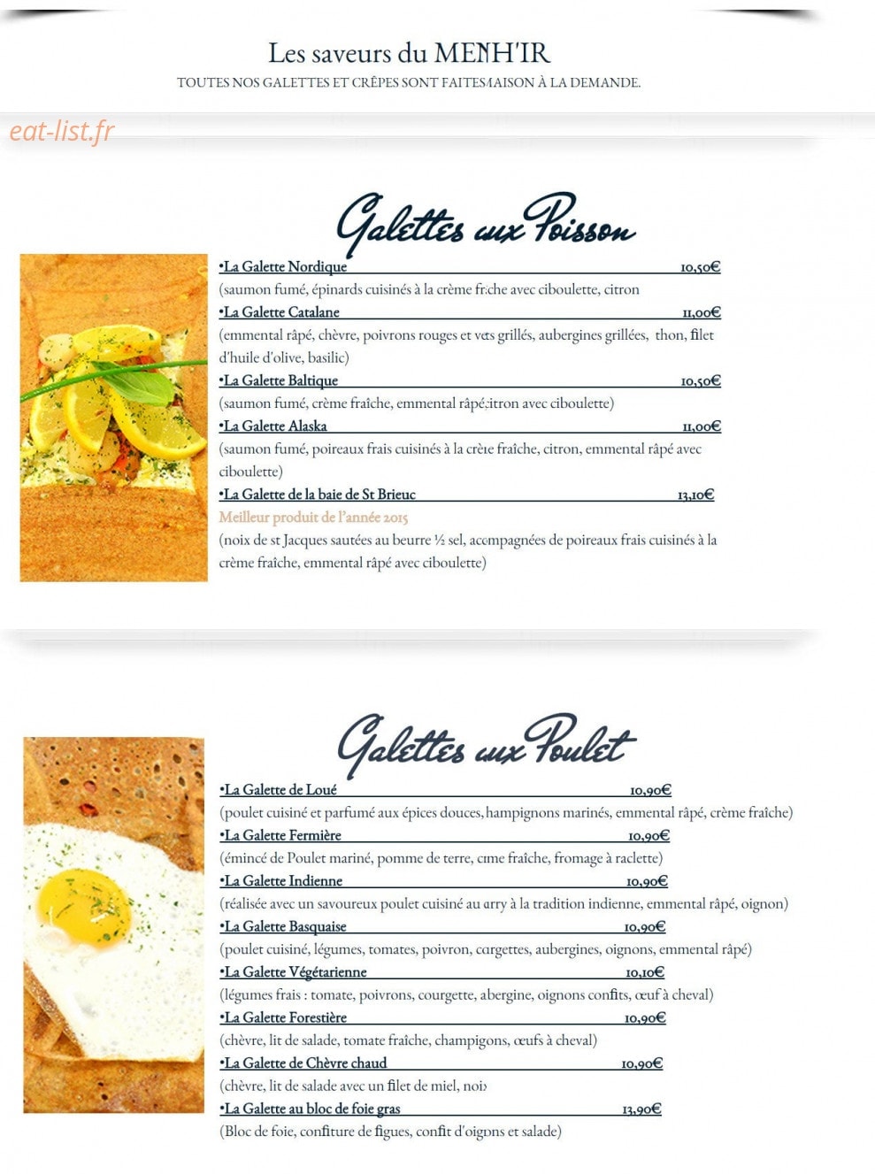 Le menhir — carte page 3