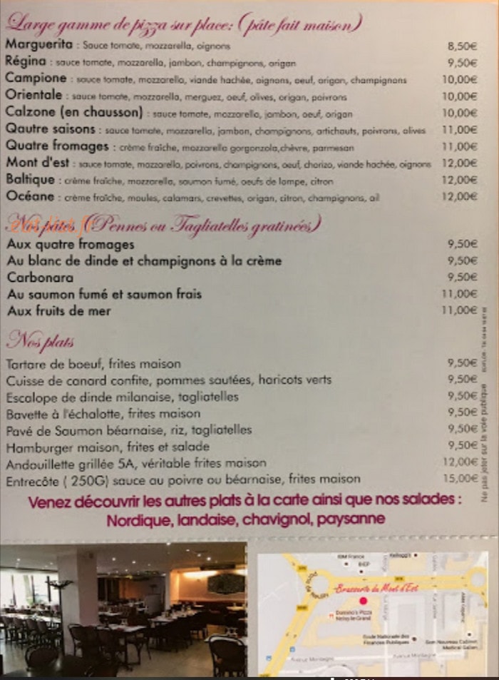 Le Mont d'Est — carte page 1