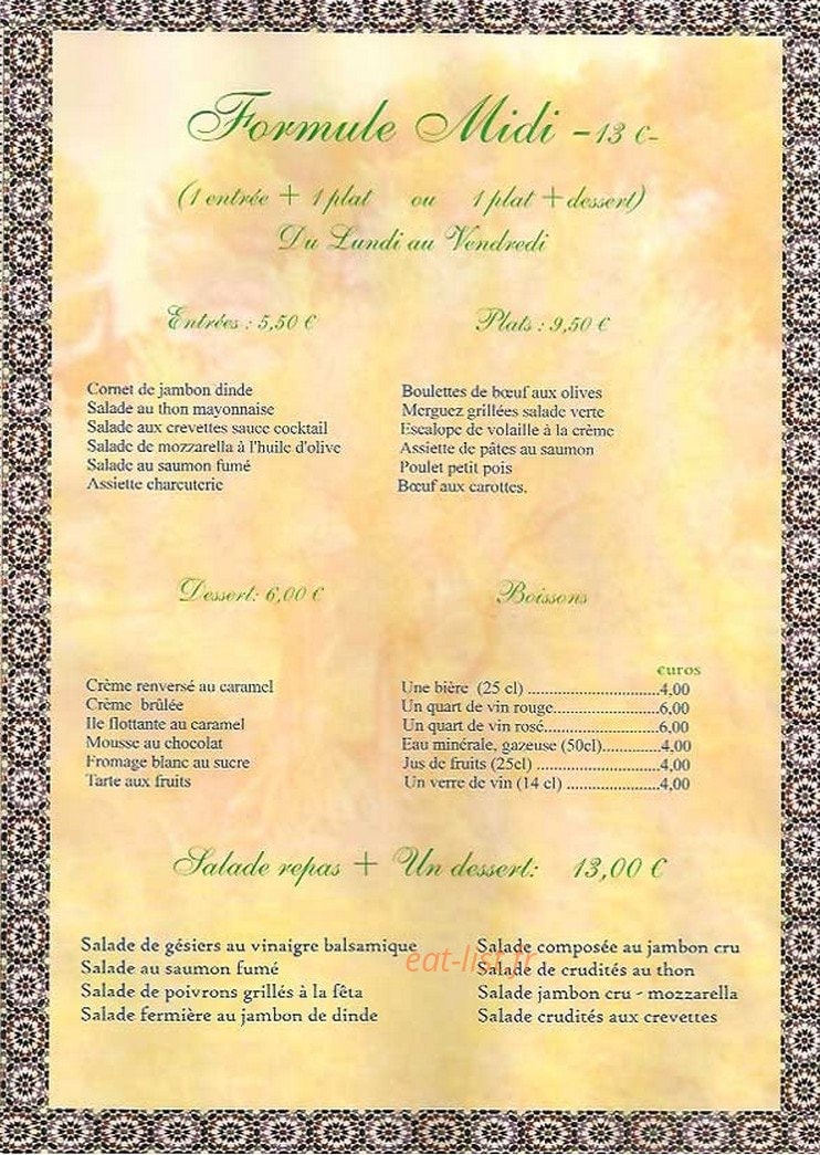 Les Oliviers — carte page 2