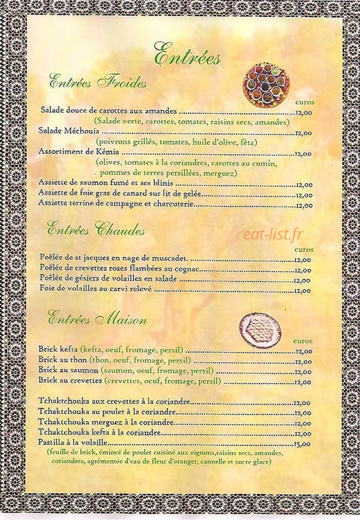 Les Oliviers — carte page 1