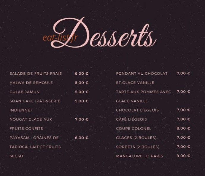 Massala Lounge — carte page 7
