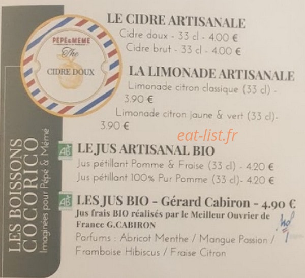 Pépé et Mémé — carte page 8
