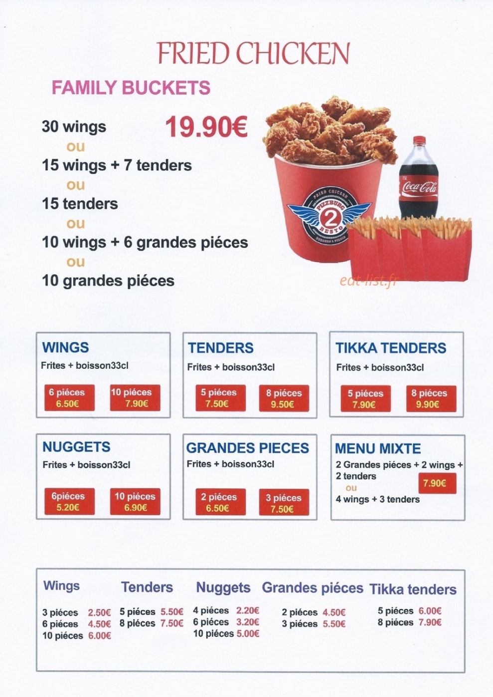 Pizz 2 Burg — carte page 3