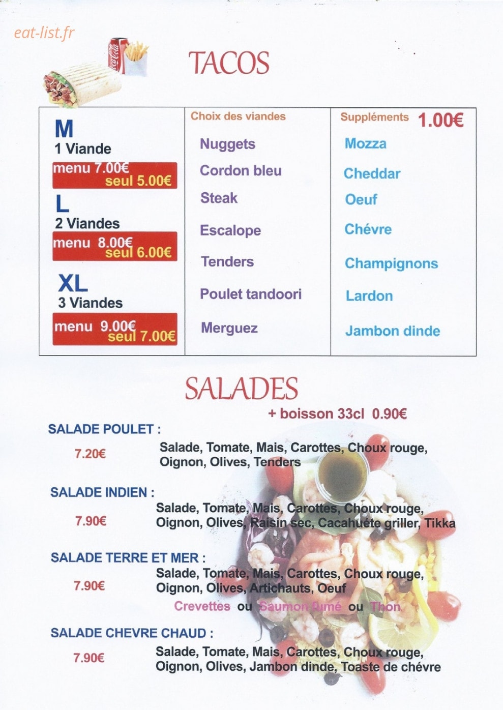 Pizz 2 Burg — carte page 7