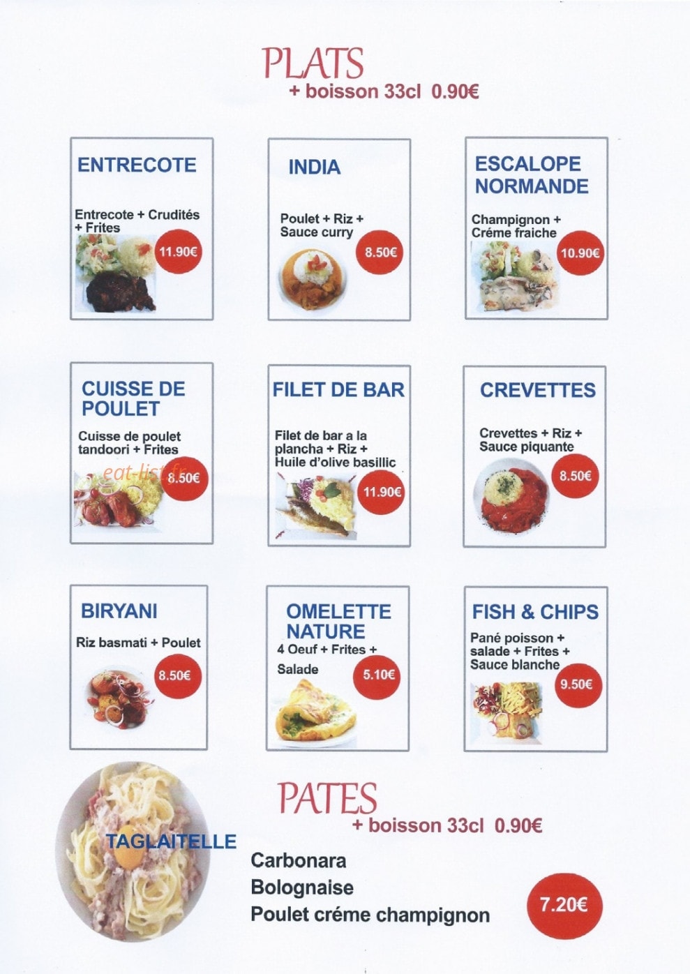Pizz 2 Burg — carte page 5