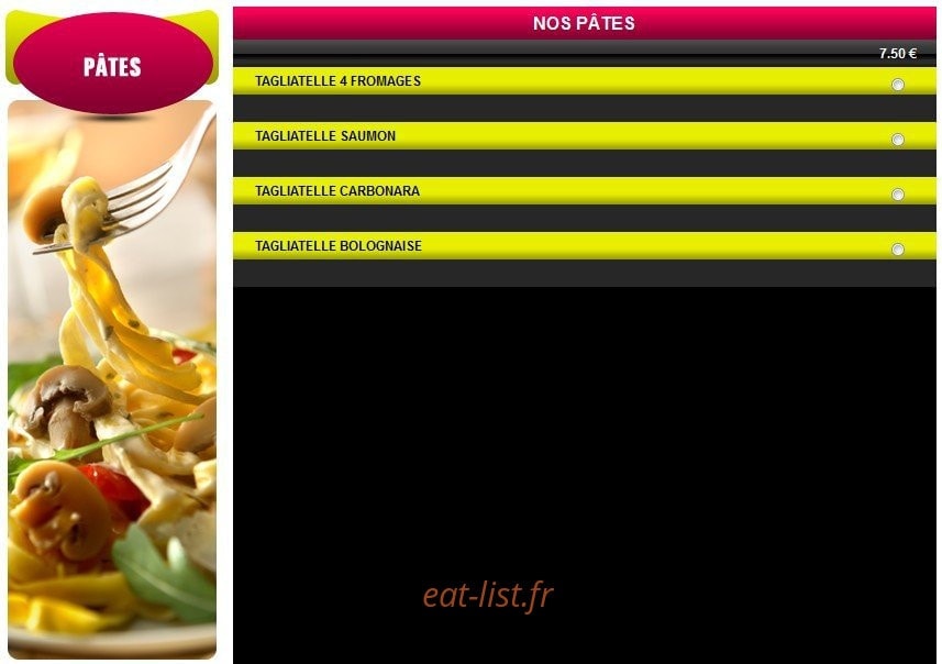 Pizza Méditerranée — carte page 5