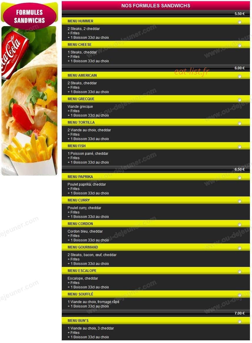 Pizza Méditerranée — carte page 9