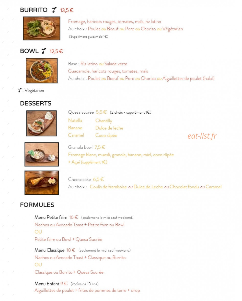 Quesa Loca — carte page 4