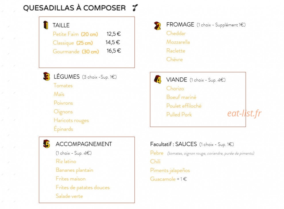 Quesa Loca — carte page 3