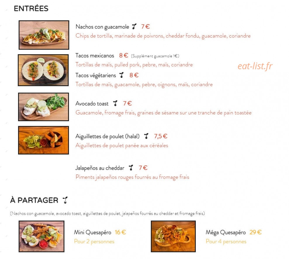 Quesa Loca — carte page 1