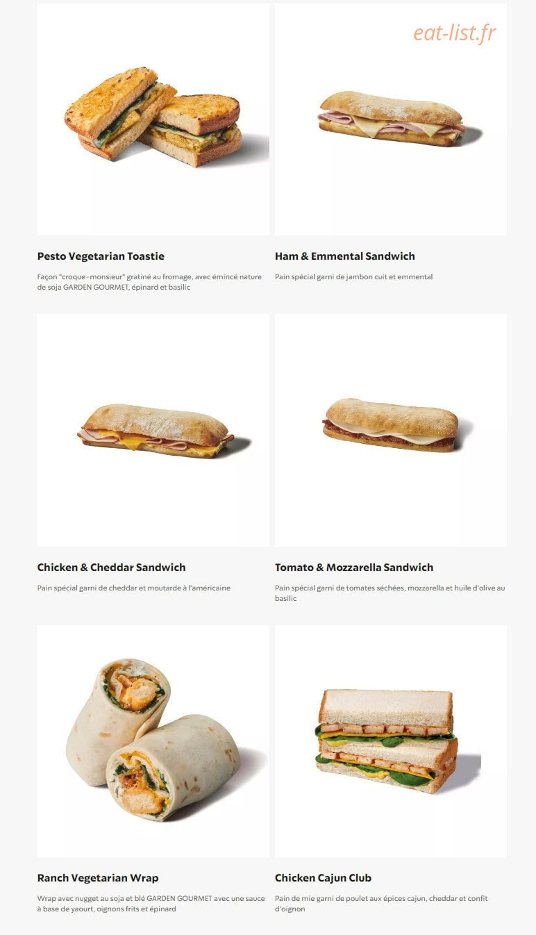 Starbucks Coffee — carte page 19