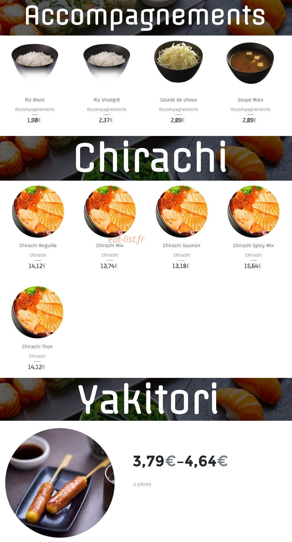 Sush'in The Box — carte page 2