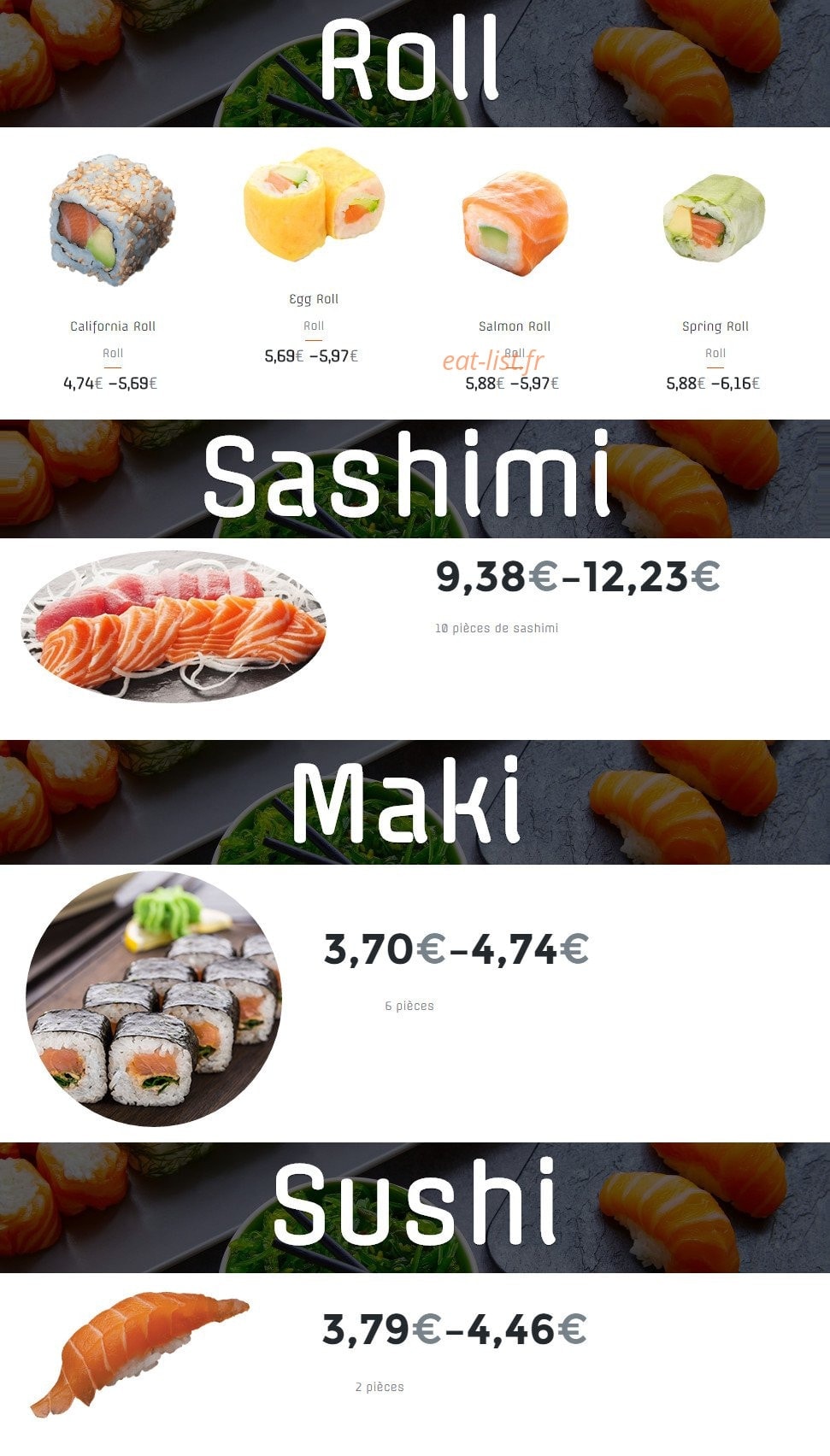 Sush'in The Box — carte page 3